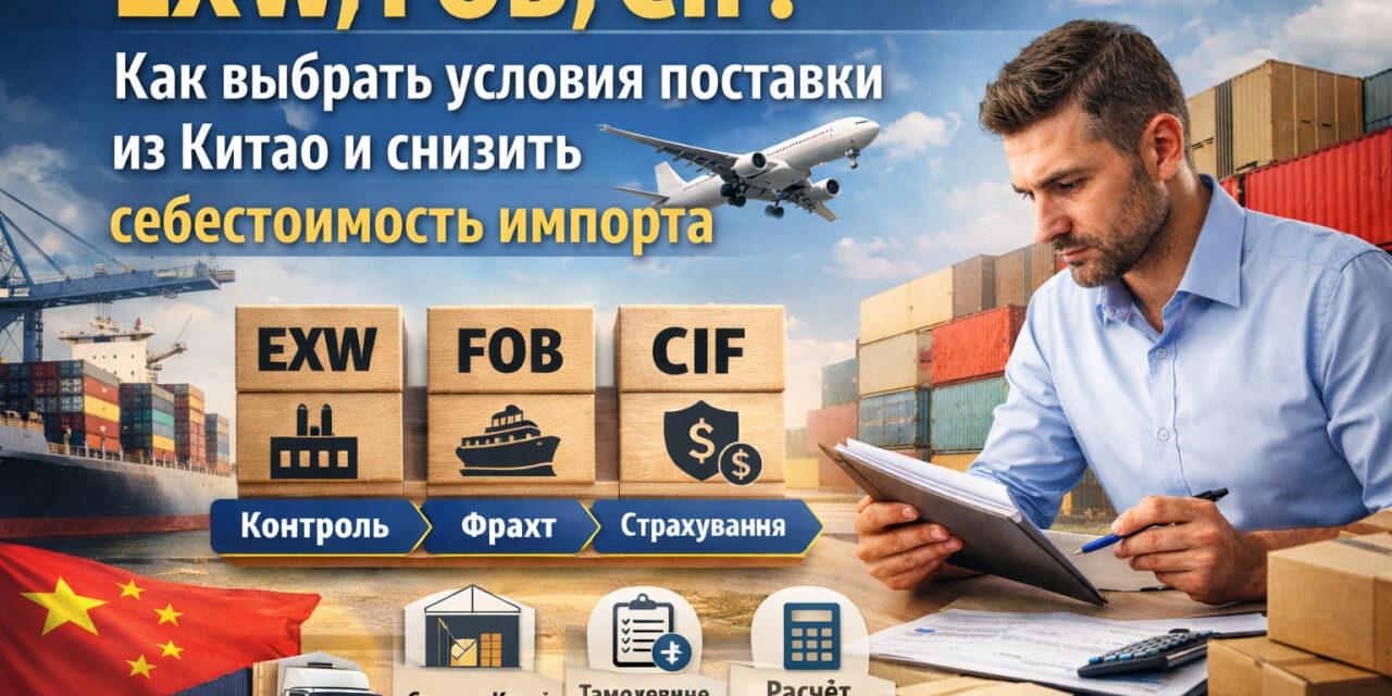 EXW, FOB, CIF: как снизить стоимость доставки из Китая